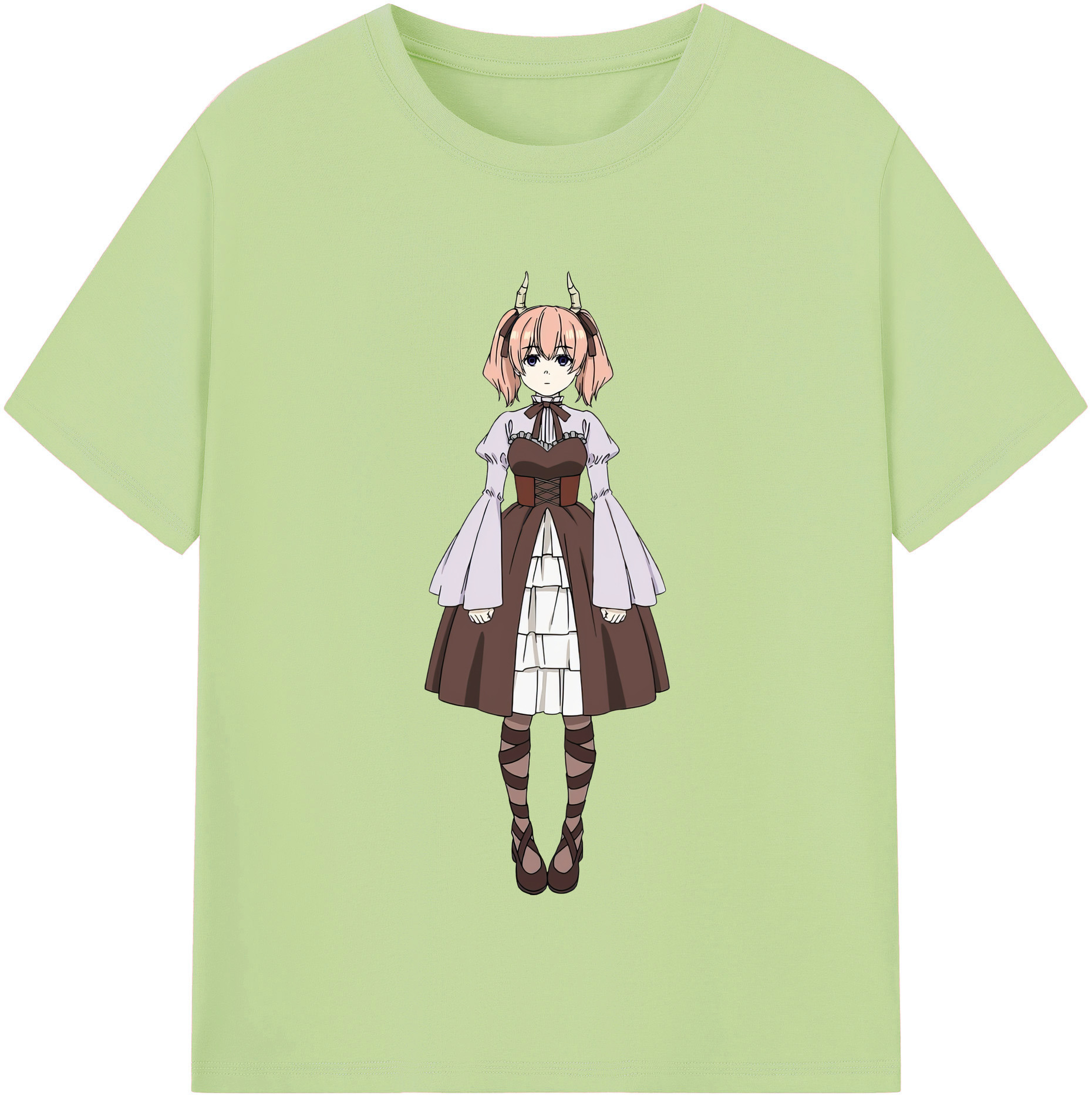 （画像用） 葬送のフリーレン Frieren 綿100％半袖Tシャツ（フロントプリント）